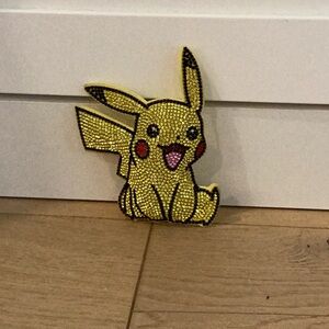 Yellow Pikachu Rhinestone Patch